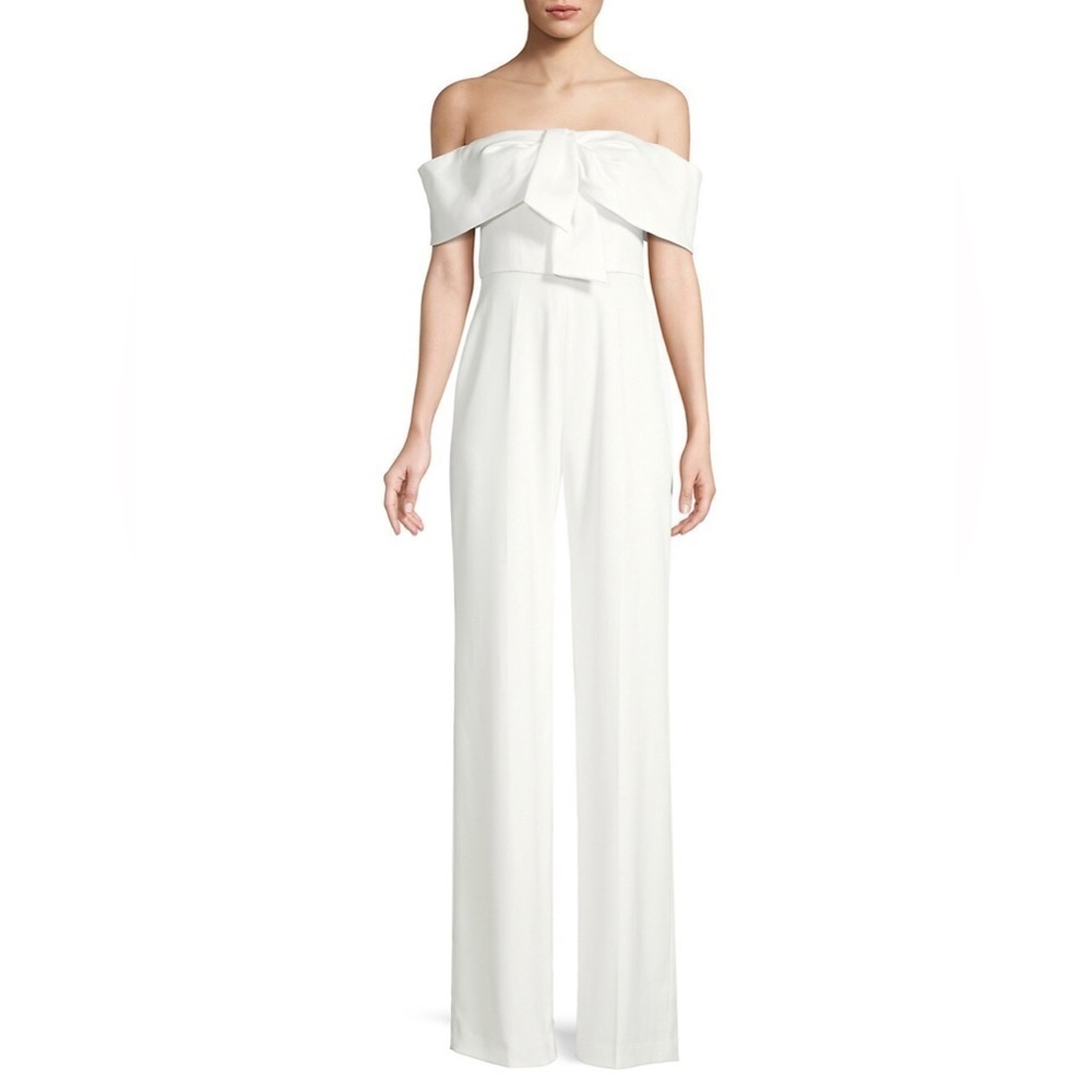 NWT White Jay Godfrey Gaggi Off-The-Shoulder Jumpsuit Size 4